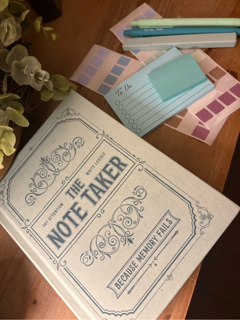 NEW Teal Aesthetic Muted Stationary Bundle-Journal, Pens & Sticky Notes